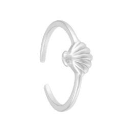 Bijou Brigitte Maritimer Schmuck|Muschelschmuck>Zehenring - Silver Shell silber
