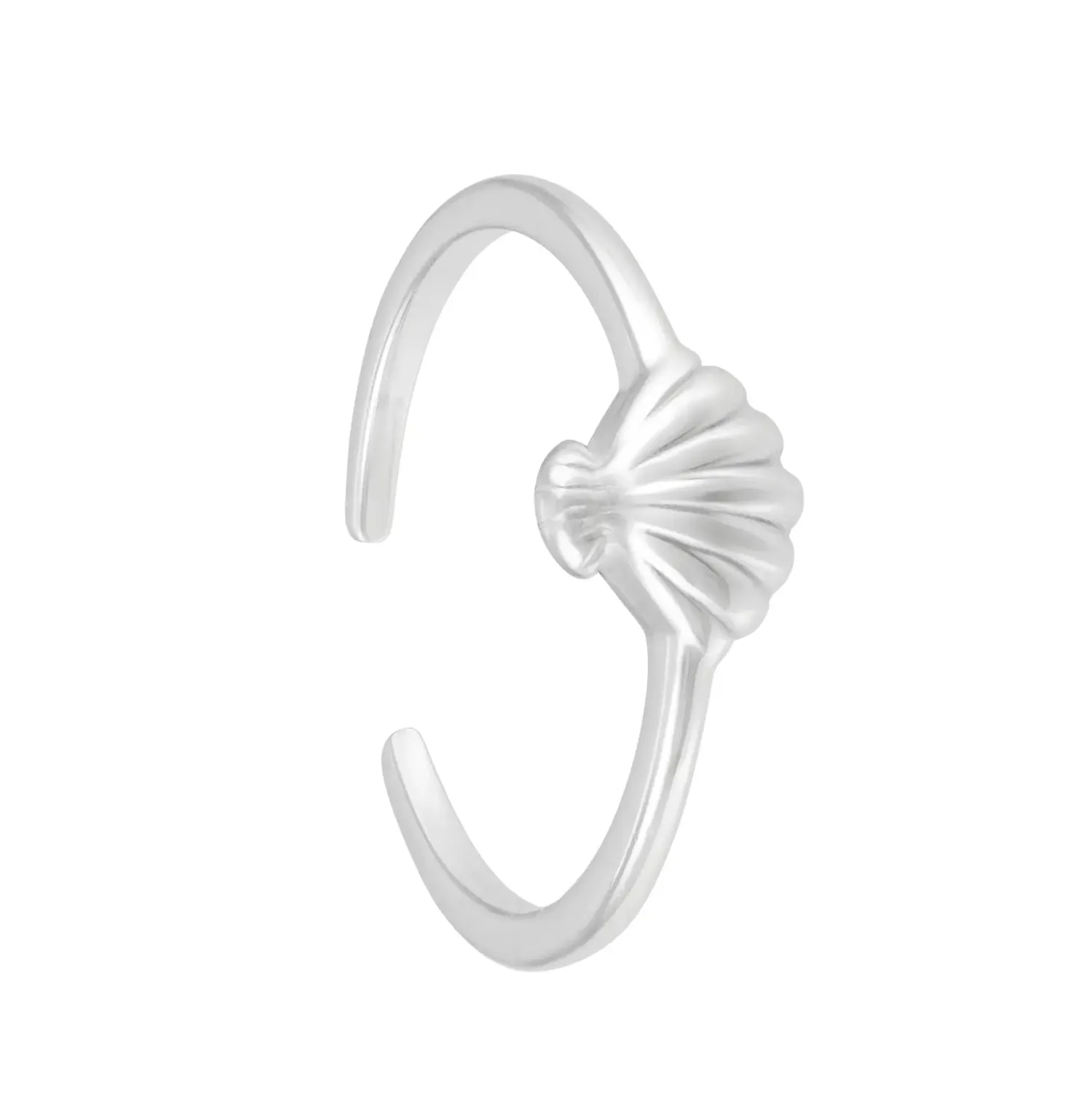 Bijou Brigitte Maritimer Schmuck|Muschelschmuck>Zehenring - Silver Shell silber